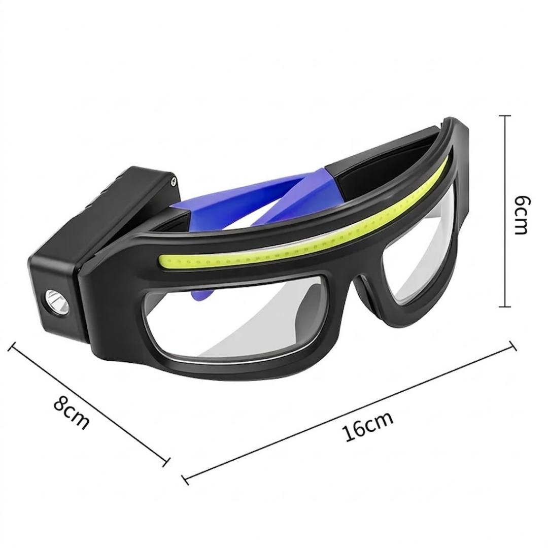 Lámpara Frontal con Gafas de Protección para Uso Dental, Estético y Profesional